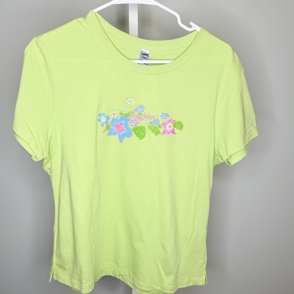 Kavio Women's green T-shirt‎ NWT Size XXL Floral Design